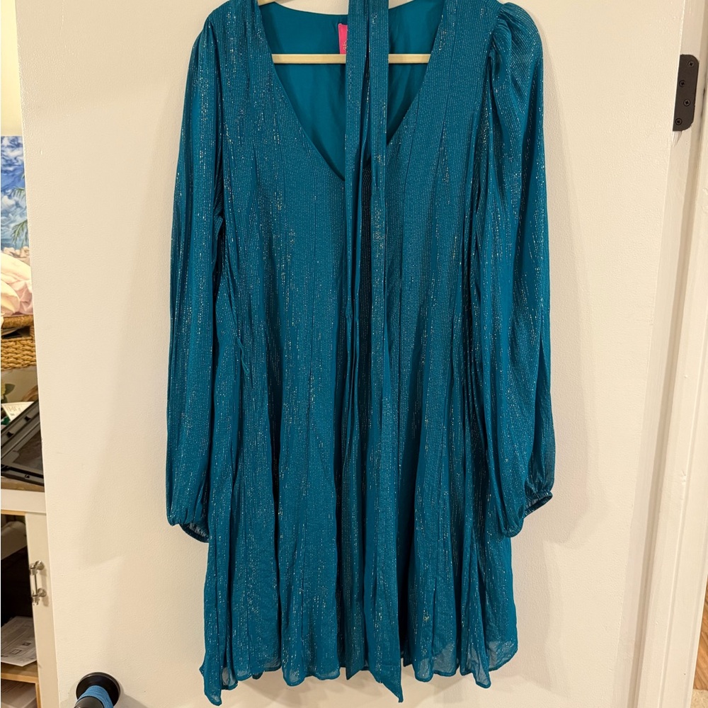 Lilly Pulitzer Kalianna Valencia Teal - L - GUC
